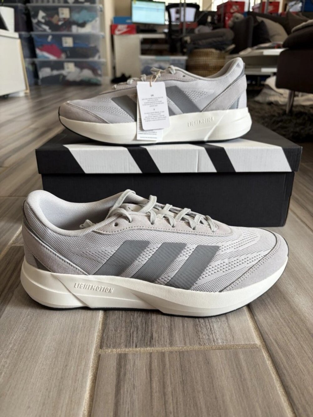Men's adidas Lightshift Casual Shoes Sneakers - Grey White JH9313